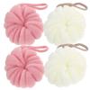 VICASKY 4Pcs Bath Shower Loofah Balls Soft Pe Material Body Scrubber for Relaxing Shower Experience Bathing Accessories view 1