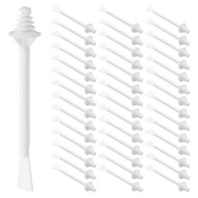 50pcs Dual Ended Nose Waxing Sticks Disposable Hair Removal Spatulas for Nostril Ear Eyebrow Grooming Compact Lightweight Applicator for Precise Facial Care