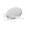 3 Pcs Stainless Steel Soap Bar for Kitchen Dishwasher Safe for Garlic Onion Fish Smells Durable Silver Hand Washer view 2