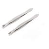 2pcs Stainless Steel Eyebrow Tweezer Eyebrow Trimmer Shaper Facial Hair Remover Puller Slanted Tip Makeup Beauty Tools view 2
