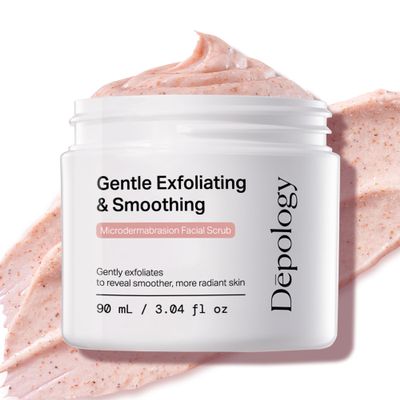 depology Microdermabrasion Facial Scrub  Exfoliator Face Polish with Walnut Shell, Jojoba & Botanical Oils for Radiant, Smooth Skin  Face Exfoliator Gentle Pore Refining for Dull or Uneven Texture
