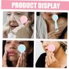 4Pcs Silicone Face Cleansing Brushes Gentle Exfoliator Facial Scrubber for Deep Cleansing Blackhead Removal Makeup Removal Compact Travel Friendly Design view 3