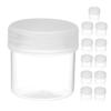 12Pcs Airtight Plastic Paint Containers Clear Storage Jars for Creams, Lotions & Art Pigments & Versatile for Industrial Use view 1