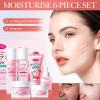 BeauBase Peach Skincare Collection  Hydrating & Nourishing Skincare Gift Sets for Women & Teens with Cleanser, Toner, Serum, Eye Cream, Lotion, and Moisturizer, for All Skin Types, Christmas Gift view 3