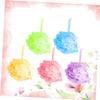 5Pcs Soft Lace Bath Ball Thicken Mesh Sponge Pouf Shower Ball for Gentle Exfoliation and Cleansing Mixed Color Each for Daily Bathing view 4