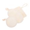 3Pcs Exfoliating Loofah Cleansing Pads for Facial Body Washing Multi Use Travel Friendly Design Compact Versatile Skincare for Home Go view 1