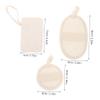 3Pcs Exfoliating Loofah Cleansing Pads for Facial Body Washing Multi Use Travel Friendly Design Compact Versatile Skincare for Home Go view 2