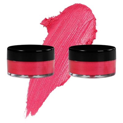 7V HOME BEAUTY Red Eyeshadow Cream, Blendable Smooth 2pcs Shimmer Red Creamy Eyeshadow