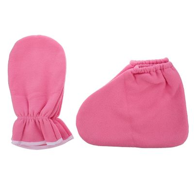 4Pcs Spa Paraffin Wax Gloves and Booties Heat Therapy Hand and Foot Covers for Moisturizing Treatment Durable and Enhances Hydration