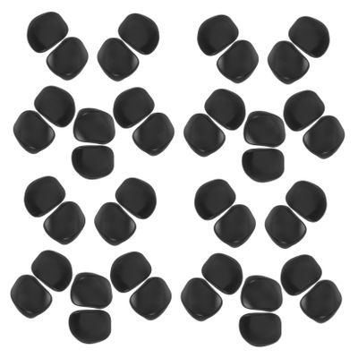 20Pcs Black Plastic Hair Dye Ear Protectors for Salon and Home Use