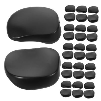 20Pcs Hair Dye Ear Protector Covers Plastic Black for Salon