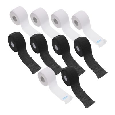 TOGEVAL 10 Rolls Disposable Barber Neck Strips Stretchy Neck Protection Paper for Hair Cutting and Styling Salon Accessories