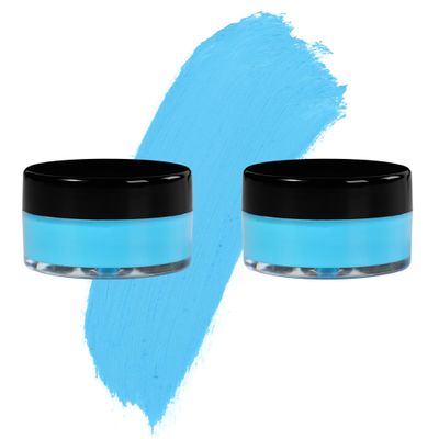 7V HOME BEAUTY Sky Blue Eyeshadow Cream, Blendable Smooth 2pcs Matte Sky Blue Creamy Eyeshadow
