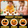48 Pcs Halloween Stress Balls Bulk Pumpkin Ghost Bat Balls view 3