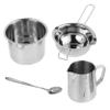 1 Set Double Boiler Pot Melting Chocolate Stainless Steel Chocolate Melting Pot with Mixing Spoon Wax for Scented Making Supplies view 1