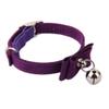 Adjustable Pet Bowknot Collar with Bell Adorable Puppy Cat Pet PU Collar Pet Supplies Purple view 1