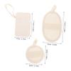 OUNONA 3Pcs Natural Loofah Exfoliating Pads for Body and Face Gentle Scrubber for Daily Use Dead Skin Removal Portable Bath Pads Soft Cleansing for Healthy Skin view 2