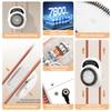 7 Inch Wall-Mounted Electric Back Scrubber, Back Scrubber for Shower Wall, With 2 Replaceable Brush Heads and 148cm Lift Track, Adjustable Height, 3 Cleaning Modes, 6 Adjustable Speeds, 11000rpm/Min view 3