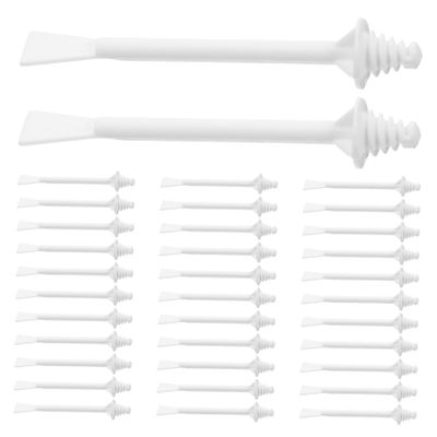 50pcs Dual Ended Nose Applicators Disposable Hair Removal Sticks for Nostril Ear Eyebrow Grooming Portable Waxing Tools for Men Women