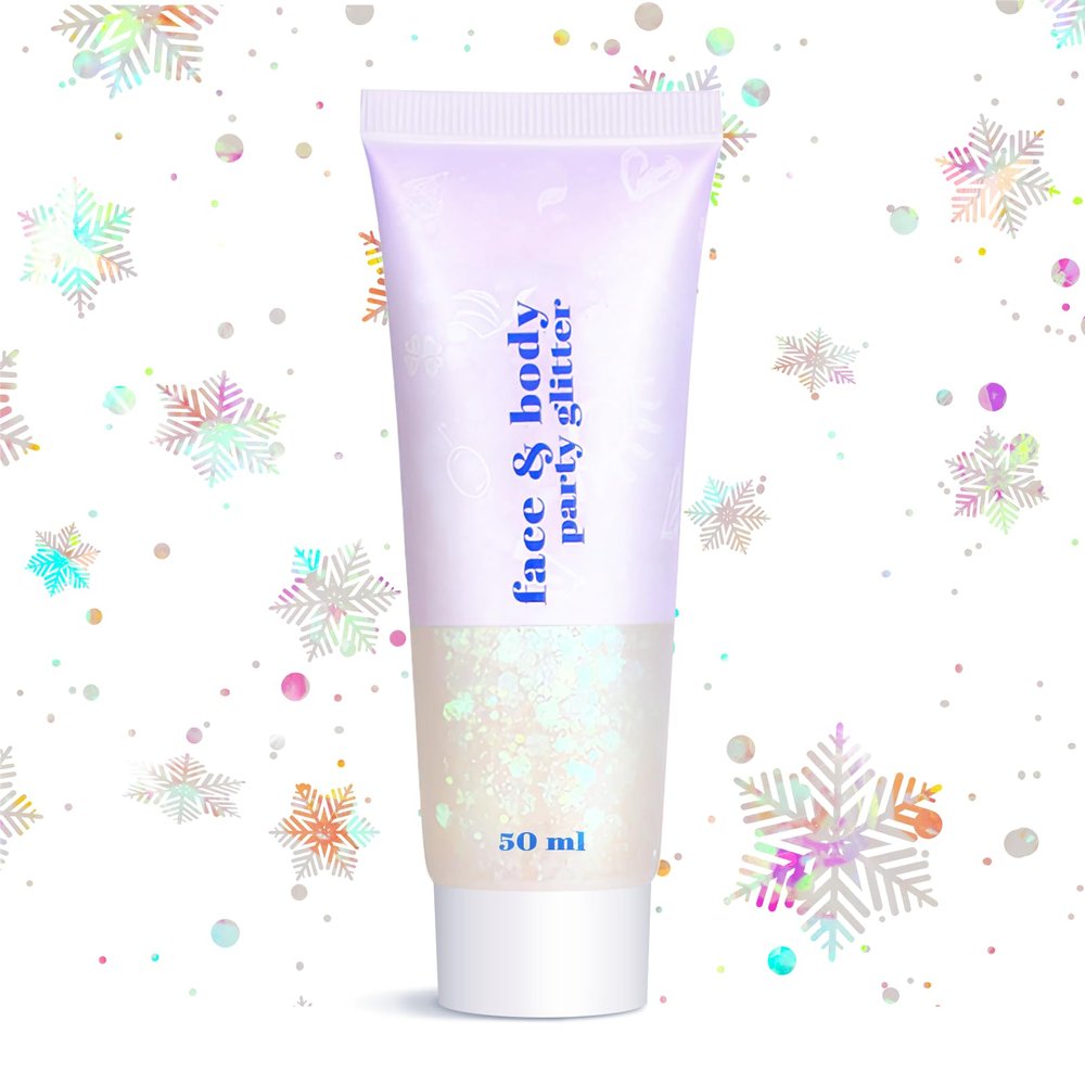 Body Face Glitter for Women Girls - Temporary Face Tattoos, Waterproof No Skin Irritation, for Singer Concerts Mermaid Festival Sequins Teen Makeup (Mermaid Glitter)
