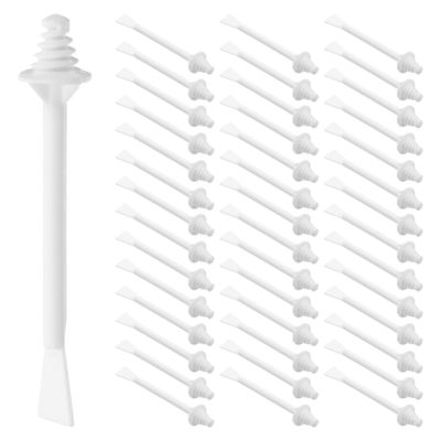 50pcs Dual Ended Nose Applicators Comfortable Hair Removal Sticks for Nose Ear Eyebrow Gentle Easy Application Tools for Hair Grooming Shaping