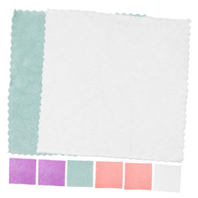 8Pcs Fleece Washcloths Soft Absorbent Towels for Face Bath and More Durable Breathable Quick Dry Towels Solid Colors for Daily Use