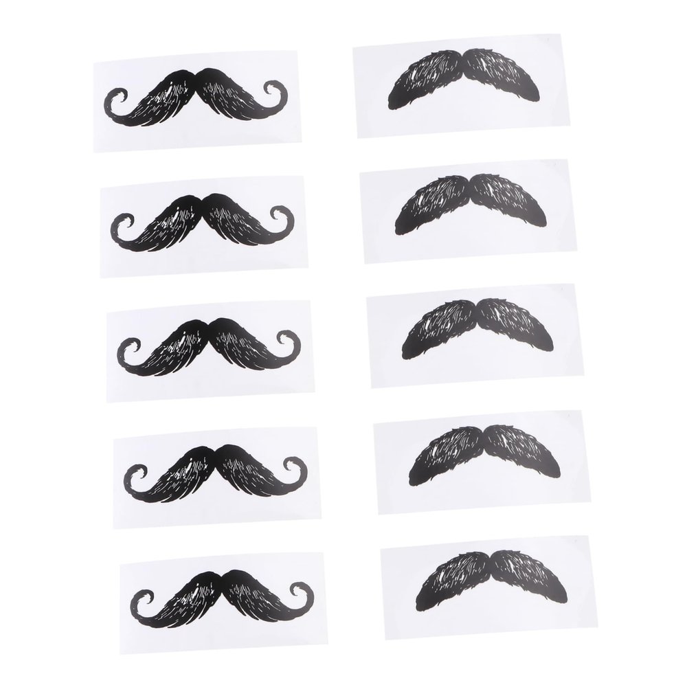 30Pcs Beard Styling Stickers Self Adhesive Hair Removal Stickers for Men Women Nose Hair Depilation Supplies Safe for Sensitive Beard Shape Design
