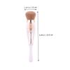 1Set Portable Makeup Brush White Lightweight Design for Travel for Sensitive Skin Comfortable Grip with Bristles for Daily Use and Business Trips view 2
