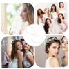 2Pcs Elegant Crystal Pearl Headband Silver Hair Accessories for Women for Weddings Parties and Everyday Wear Adds Charm and Style to Any Look view 2