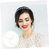 2Pcs Elegant Crystal Pearl Headband Silver Hair Accessories for Women for Weddings Parties and Everyday Wear Adds Charm and Style to Any Look view 4
