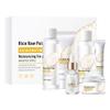 Wenrny Rice Rice Skin Care Gift Set for Women Girls,6 Pcs Rice Raw Pulp Facial Skincare Kit-Cleanser,Toner,Lotion,Essence,Eye Cream and Face Cream to Cleansing,Moisturizing,Smoothing and Firming view 1
