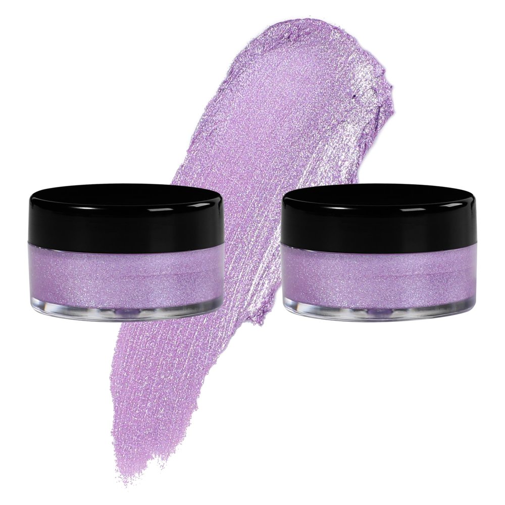 7V HOME BEAUTY Light Purple Eyeshadow Cream, Blendable Smooth 2pcs Shimmer Purple Creamy Eyeshadow