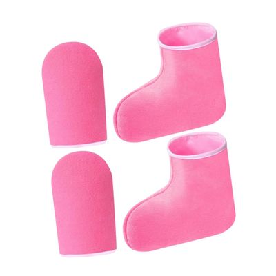1 Set Paraffin Wax Heated Gloves Paraffin Wax Pedicure Mitts Hand Foot Paraffin Mitts Paraffin Wax Treatment for Spa Wax Warmer Paraffin Wax Machine