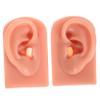 2Pcs Silicone Ear Piercing Models for Practice and Training Realistic Artificial Ear Teaching Supplies for Students and Professionals Reusable and Durable Design view 1