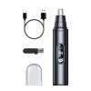 Electric Nose Trimmer - USB Rechargeable Facial Hair Cutter | LED Display Waterproof Ear Shaver, Compact Grooming Device for Men Women Seniors and Teenagers Morning Routine view 1