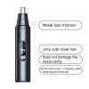 Electric Nose Trimmer - USB Rechargeable Facial Hair Cutter | LED Display Waterproof Ear Shaver, Compact Grooming Device for Men Women Seniors and Teenagers Morning Routine view 4