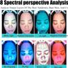 13.3 Inch 3D Digital Skin Analyzer Detector, AI Smart Facial Skin Analysis Machine, 36 Million Pixels, 8 Spectral Facial Moisture Analyzer for Beauty Salon Healthy Skin Care,13.3in view 2