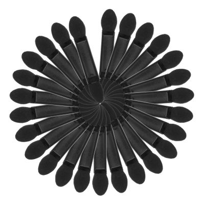 DEARMAMY Double-Headed Eyeshadow Brush Black Latex Sponge 100pcs Makeup Tool Kit for Women Eye Shadow Applicator for Home and Professional Use