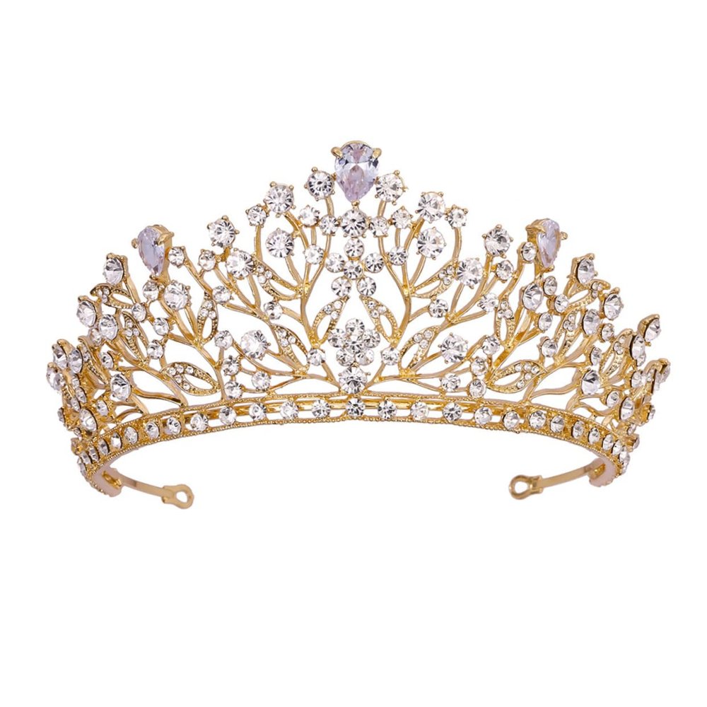 1Pc Bridal Crown Headdress Elegant Zirconia Wedding Hair Accessory for Brides Comfortable and Durable Decor with Unique Design for Weddings and Special Occasions