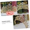 1Pc Bridal Crown Headdress Elegant Zirconia Wedding Hair Accessory for Brides Comfortable and Durable Decor with Unique Design for Weddings and Special Occasions view 2