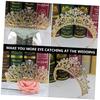 1Pc Bridal Crown Headdress Elegant Zirconia Wedding Hair Accessory for Brides Comfortable and Durable Decor with Unique Design for Weddings and Special Occasions view 3