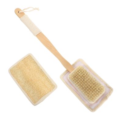 1Set Long Handle Bath Scrub Brush Multi Function Exfoliating Body Scrubber for Shower Comfortable Texture Easy to Use for Daily Skin Care and Relaxation