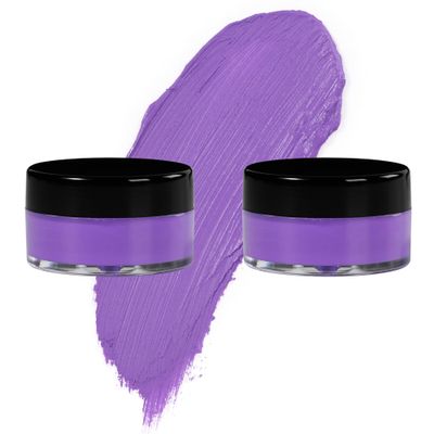 7V HOME BEAUTY Purple Eyeshadow Cream, Blendable Smooth 2pcs Matte Purple Creamy Eyeshadow