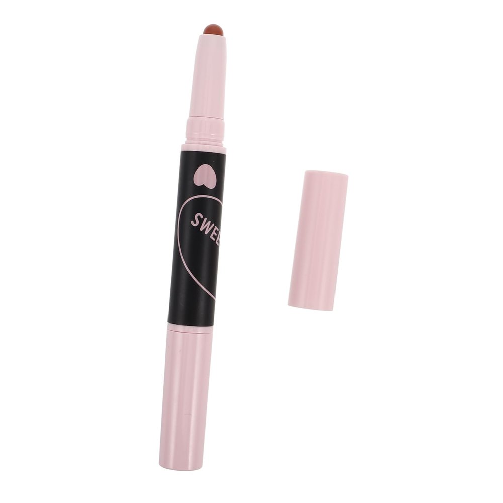 Ipetboom Lip Liner Lipstick Pen Dual-ended Makeup Tool Women Makeup Matte Finish Tinted Lip Balm Smudge Long Wear Versatile