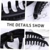 12Pcs Large Fishtail Banana Hair Clips with Teeth Durable Spring Hair Holders for Thick Thin Hair for Work Home and Parties view 3