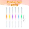 6 Pcs Glass Cuticle Pusher Dual-Ended Manicure Stick Transparent Nail Cuticle Pusher Trimmer Remover Tool Manicure Stick Dual Ended Glass Crystal Pedicure Tools For Nails And Cuticles Care view 2