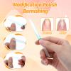6 Pcs Glass Cuticle Pusher Dual-Ended Manicure Stick Transparent Nail Cuticle Pusher Trimmer Remover Tool Manicure Stick Dual Ended Glass Crystal Pedicure Tools For Nails And Cuticles Care view 3