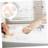 3Pcs Loofah Bath Pads Portable Back Scrubbers for Exfoliating and Cleansing Bath Supplies for Skin Massage and Dirt Removal Beige view 4