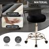 PU Leather Saddle Stool, Ergonomic Swivel Rolling Chair, Heigh Adjustable Stool, Small Rolling Chair for Message, Salon, Clinic, BeatutyHome Office, Tattoo (Black) view 4