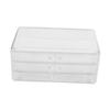 Acrylic Cosmetics Storage Case Three Layer Drawer Organizer for Makeup Jewelry Lightweight Portable Durable Transparent Design Effortless Slide for Home view 1
